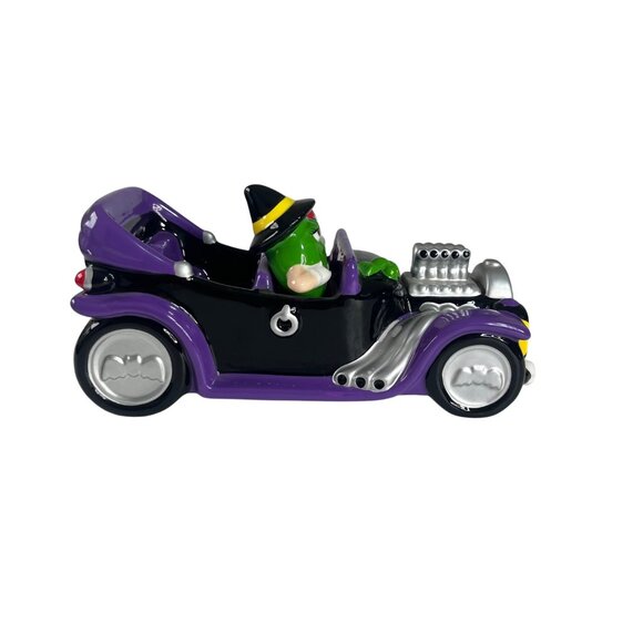 M&M's Halloween Hot Rod Car Candy Dish Ceramic Purple Black Galerie 2003 - Picture 3 of 10